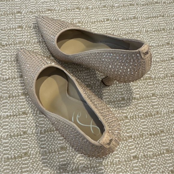 Like new! Sam Edelman Antonia Sesame Glitz Pointed Toe Slip On Fashion Pumps - Picture 8 of 10
